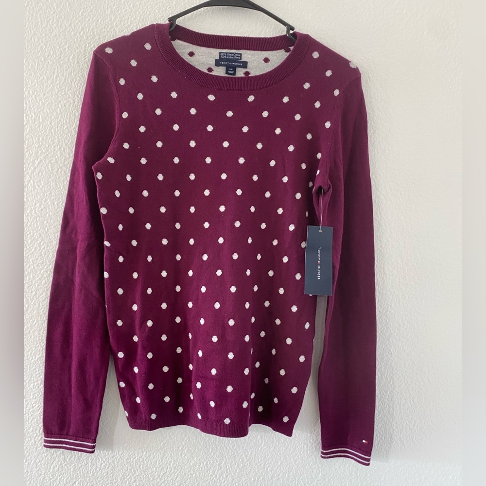 Polka dot sweater